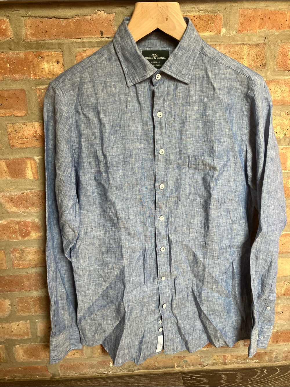 Rodd & Gunn Light Blue Linen Button-Down Shirt